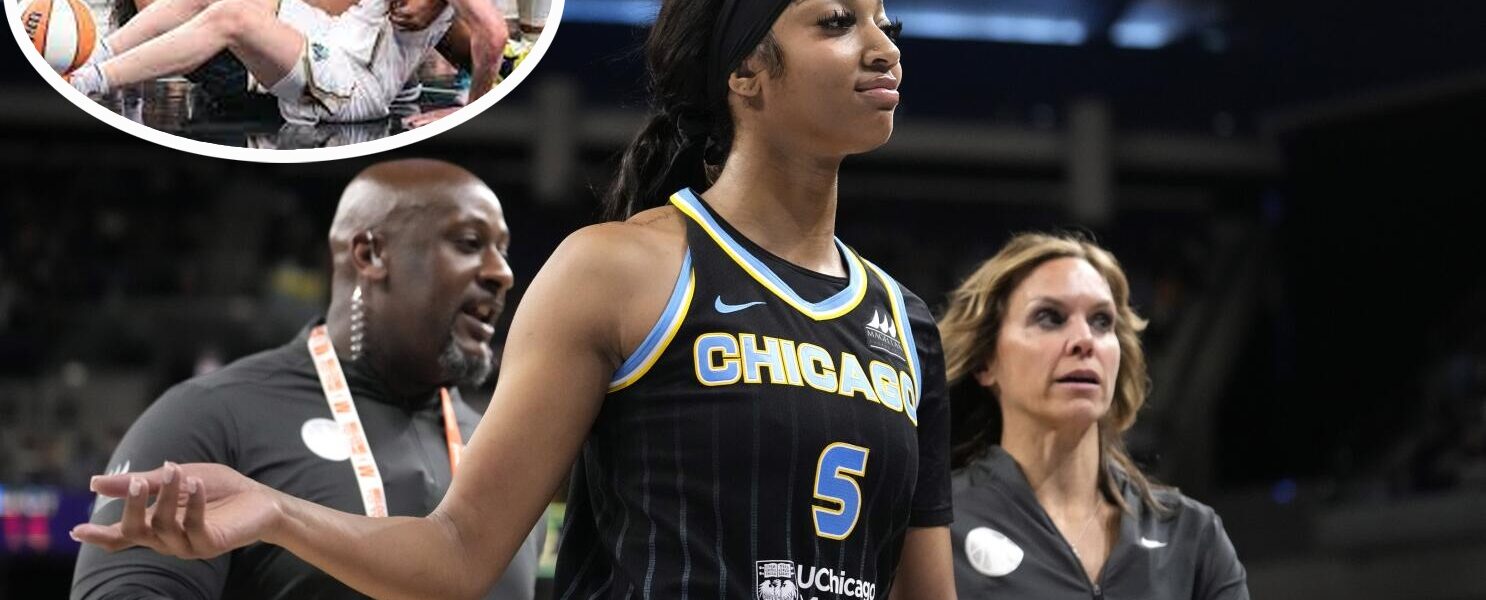 Angel Reese has left fans outraged with a disrespectful gesture towards her opponent, as she was knocked down to the floor by a former WNBA MVP