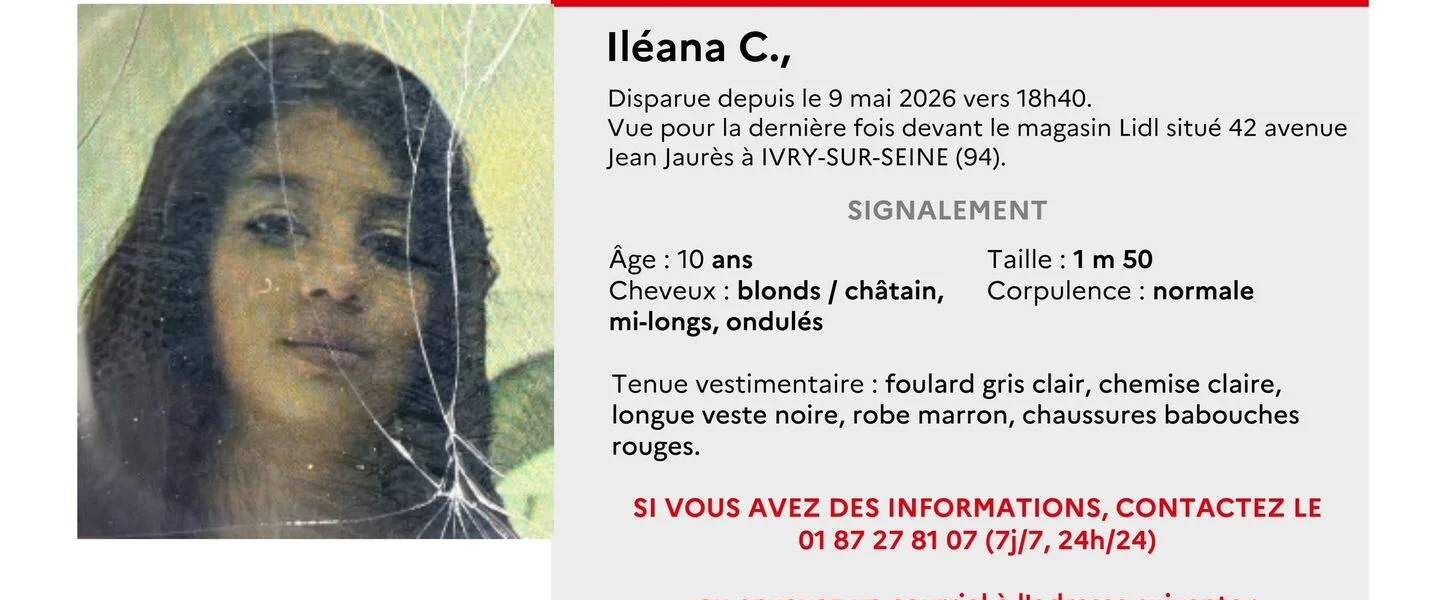 Disparition inquiétante dans le Val-de-Marne : une fillette de 10 ans introuvable, appel urgent à témoins