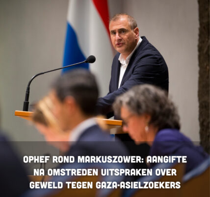 Ophef rond Markuszower: aangifte na omstreden uitspraken over geweld tegen Gaza-asielzoekers