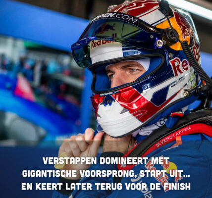 Verstappen domineert met gigantische voorsprong, stapt uit… en keert later terug voor de finish