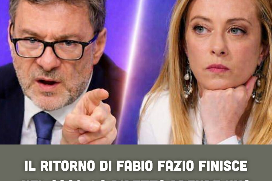 Il ritorno di Fabio Fazio finisce nel caos: la diretta prende una piega totalmente inaspettata