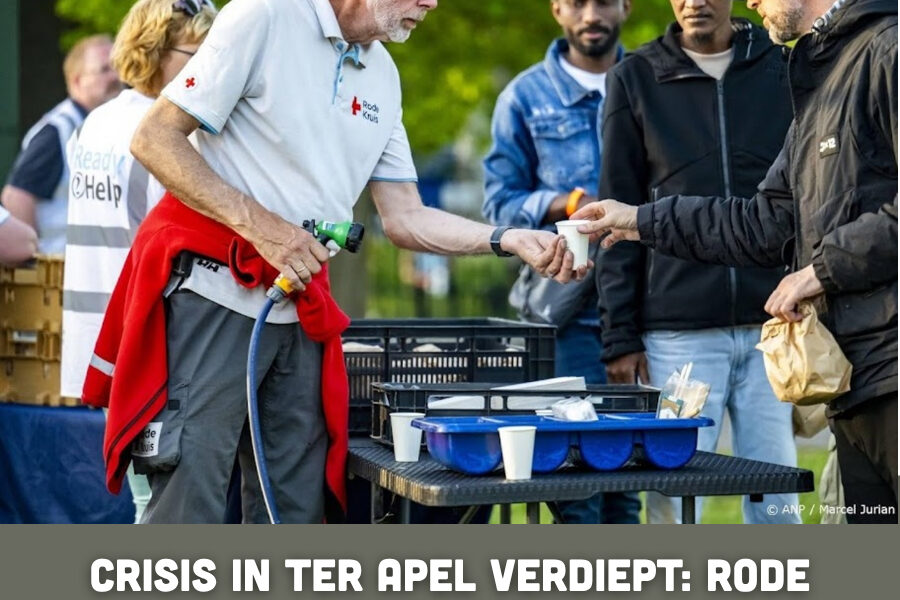 Crisis in Ter Apel verdiept: Rode Kruis hervat noodmaaltijden voor asielzoekers