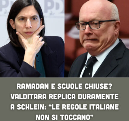 Ramadan e scuole chiuse? Valditara replica duramente a Schlein: “Le regole italiane non si toccano”