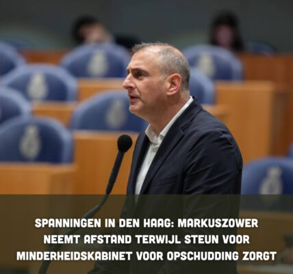 Spanningen in Den Haag: Markuszower neemt afstand terwijl steun voor minderheidskabinet voor opschudding zorgt