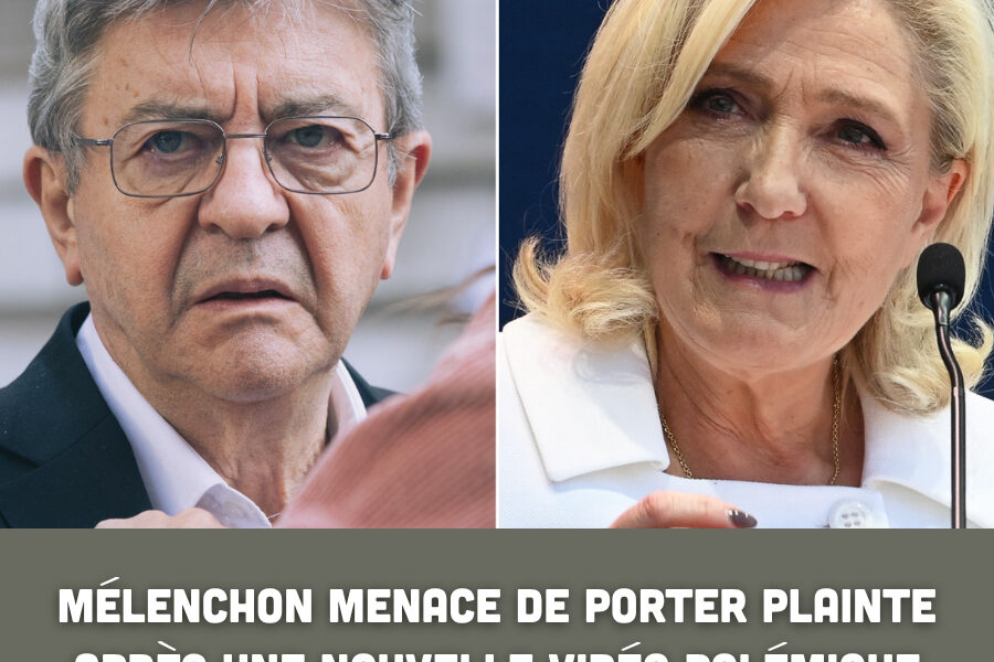 Mélenchon menace de porter plainte après une nouvelle vidéo polémique relayée par Marine Le Pen