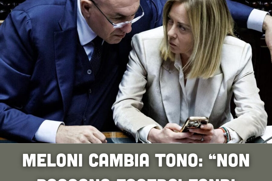 Meloni cambia tono: “Non possono esserci fondi solo per le armi”