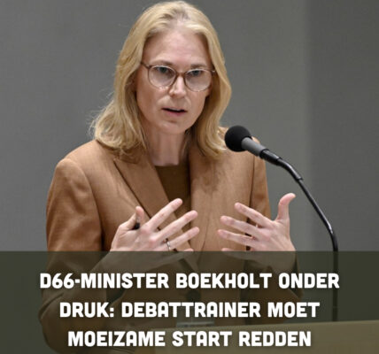 D66-minister Boekholt onder druk: debattrainer moet moeizame start redden