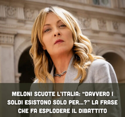 Meloni scuote l’Italia: “Davvero i soldi esistono solo per…?” La frase che fa esplodere il dibattito