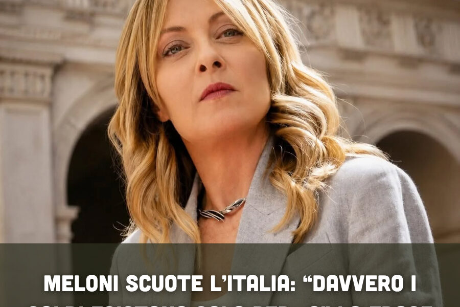 Meloni scuote l’Italia: “Davvero i soldi esistono solo per…?” La frase che fa esplodere il dibattito