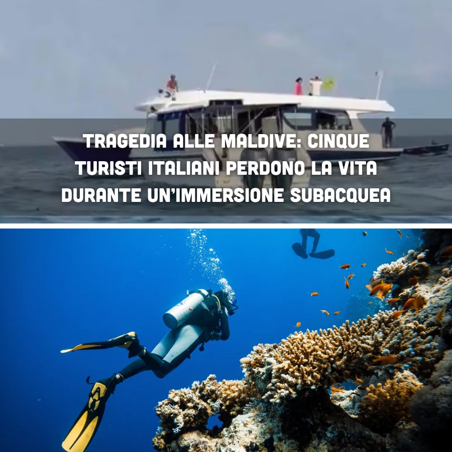 Tragedia alle Maldive: cinque turisti italiani perdono la vita durante un’immersione subacquea
