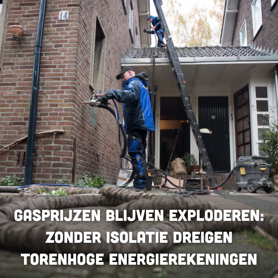 Gasprijzen blijven exploderen: zonder isolatie dreigen torenhoge energierekeningen