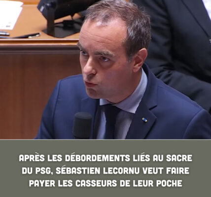 « Ils paieront » : Sébastien Lecornu durcit le ton après les violences post-PSG