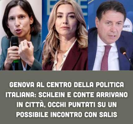 Genova al centro della politica italiana: Schlein e Conte arrivano in città, occhi puntati su un possibile incontro con Salis
