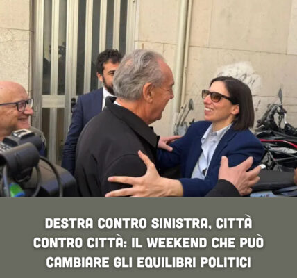Destra contro sinistra, città contro città: il weekend che può cambiare gli equilibri politici