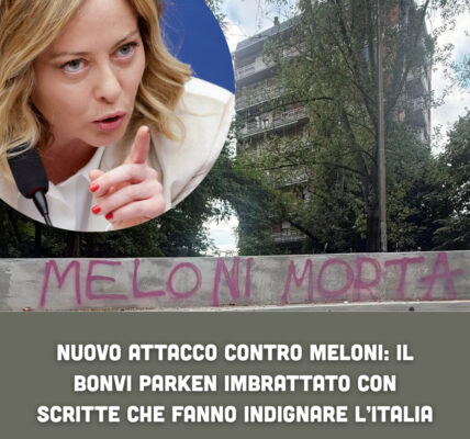 Nuovo attacco contro Meloni: il Bonvi Parken imbrattato con scritte che fanno indignare l’Italia