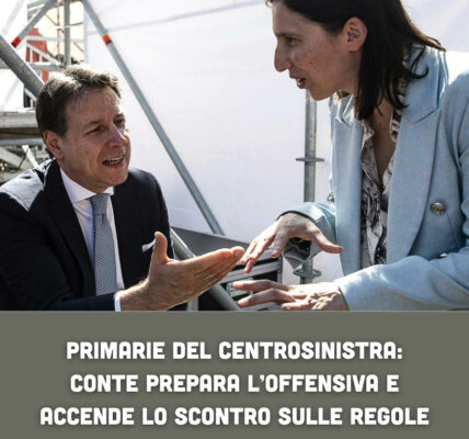 Primarie del centrosinistra: Conte prepara l’offensiva e accende lo scontro sulle regole