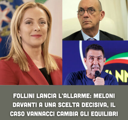 Follini lancia l’allarme: Meloni davanti a una scelta decisiva, il caso Vannacci cambia gli equilibri