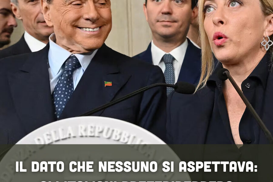 Il dato che nessuno si aspettava: gli italiani preferirebbero ancora Berlusconi a Meloni?