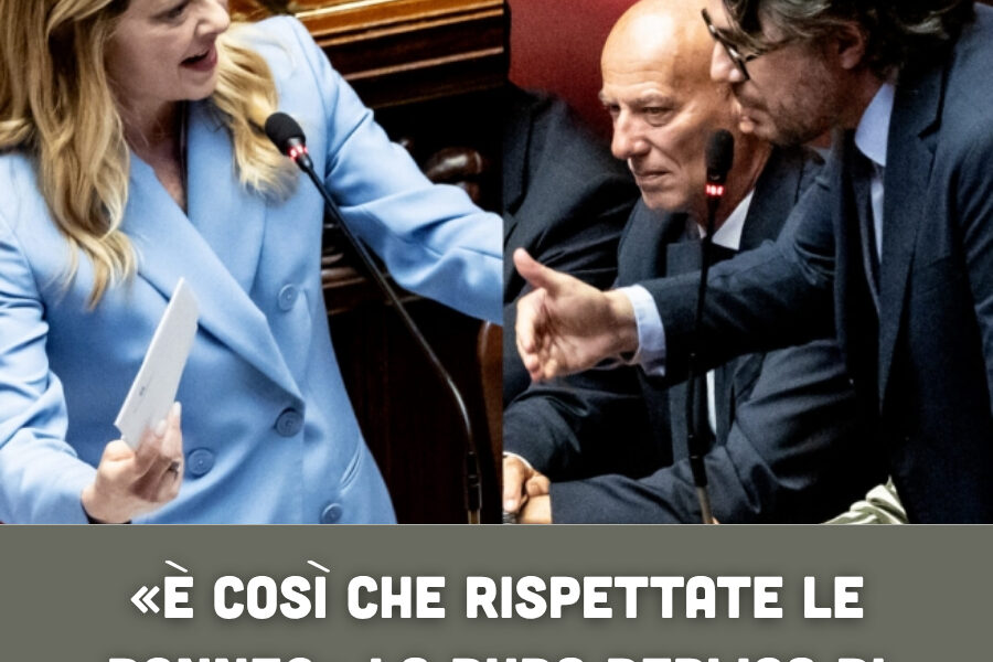 «È così che rispettate le donne?» La dura replica di Meloni all’attacco sessista