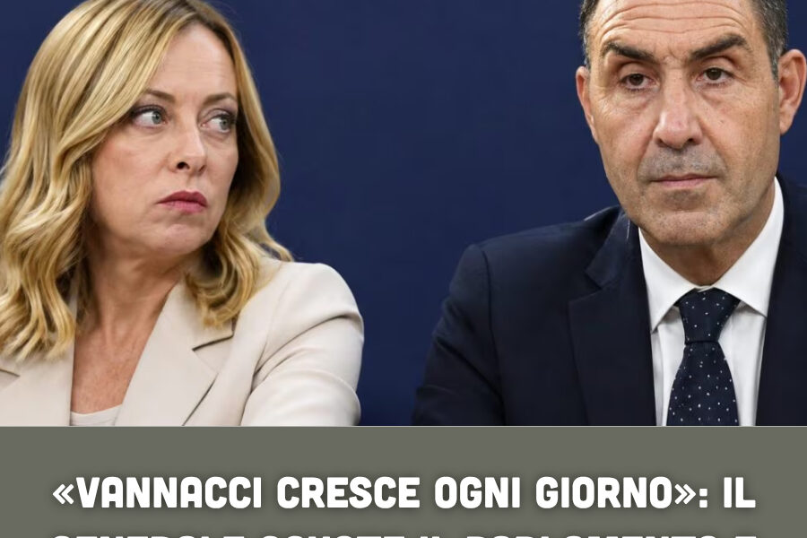 «Vannacci cresce ogni giorno»: il generale scuote il Parlamento e Meloni passa all’attacco