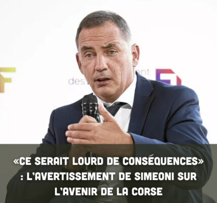 « Ce serait lourd de conséquences » : l’avertissement de Simeoni sur l’avenir de la Corse