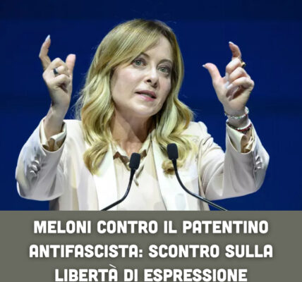 Meloni contro il patentino antifascista: scontro sulla libertà di espressione