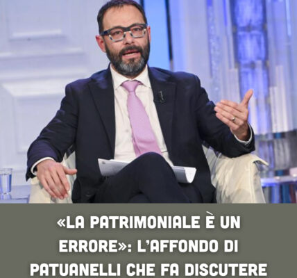 «La patrimoniale è un errore»: l’affondo di Patuanelli che fa discutere