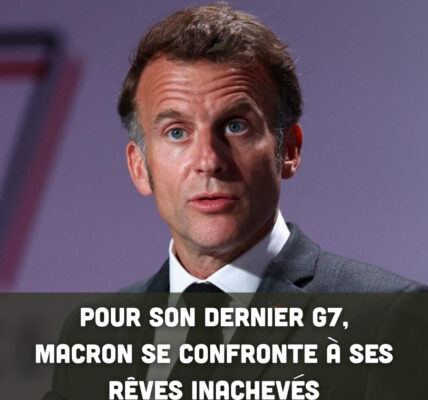 Pour son dernier G7, Macron se confronte à ses rêves inachevés