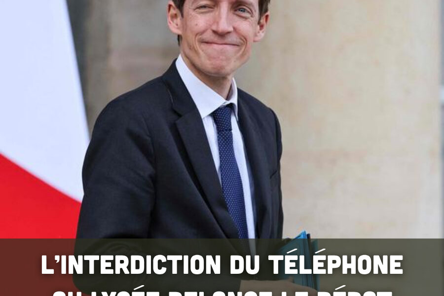 Téléphones portables au lycée : la mesure choc annoncée pour septembre