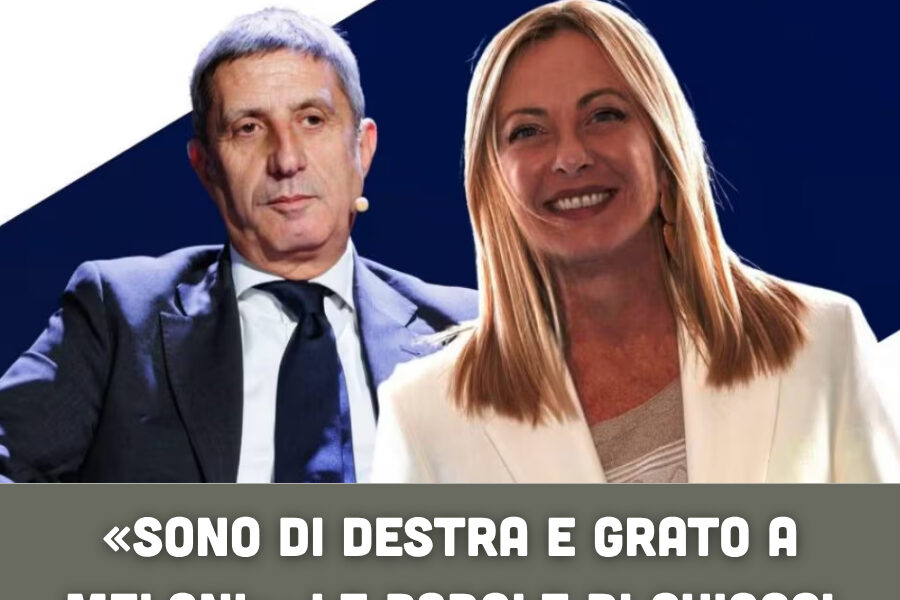 «Sono di destra e grato a Meloni»: le parole di Chiocci accendono il dibattito