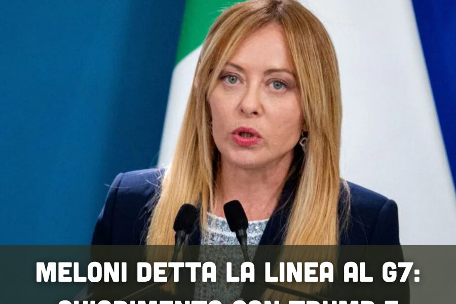 Meloni detta la linea al G7: chiarimento con Trump e frecciata a Vannacci