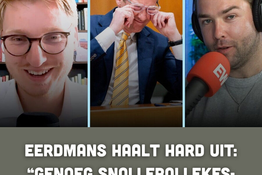 Eerdmans haalt hard uit: “Genoeg Snollebollekes-politiek, tijd voor rechts!”