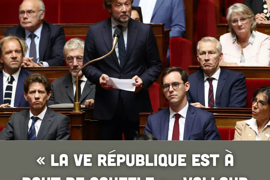 « La Ve République est à bout de souffle » : Vallaud relance le débat