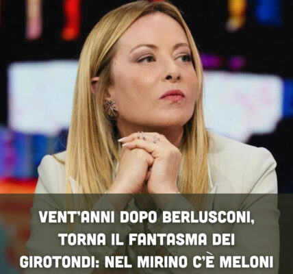 Vent’anni dopo Berlusconi, torna il fantasma dei girotondi: nel mirino c’è Meloni