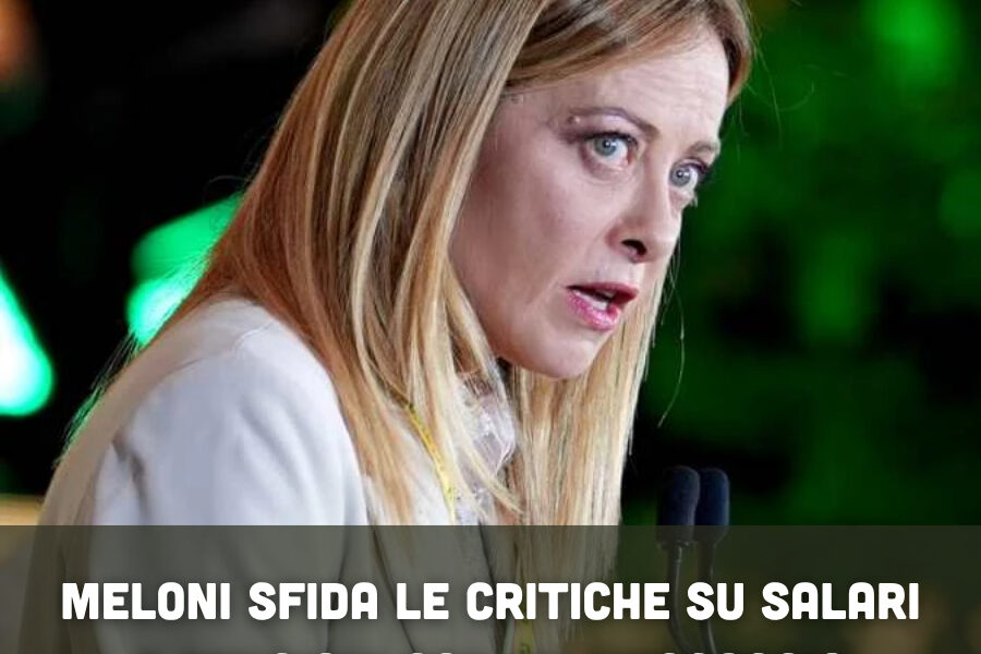 Meloni sfida le critiche su salari e pensioni con un messaggio diretto: “Solo io l’ho fatto”
