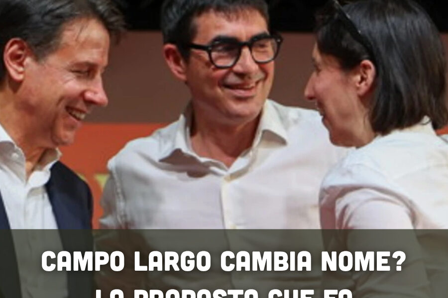 Campo largo cambia nome? La proposta che fa discutere tutta la sinistra