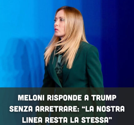Meloni risponde a Trump senza arretrare: “La nostra linea resta la stessa”