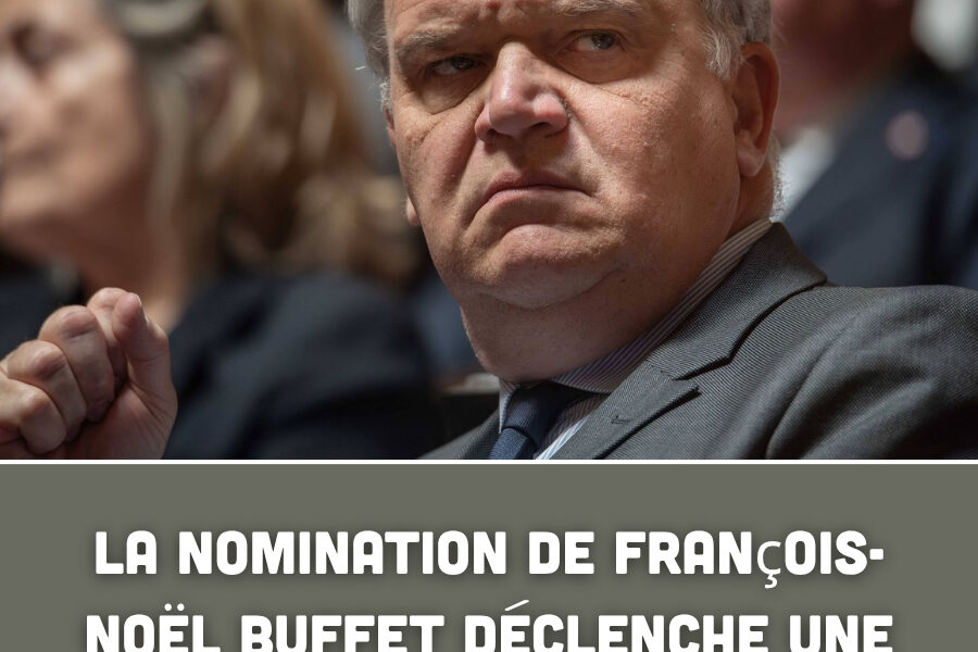 La nomination de François-Noël Buffet déclenche une vive polémique
