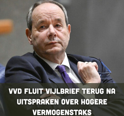 VVD fluit Vijlbrief terug na uitspraken over hogere vermogenstaks