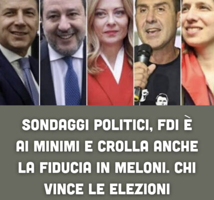 Sondaggio shock: FdI perde terreno e cala la fiducia in Meloni