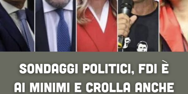 Sondaggio shock: FdI perde terreno e cala la fiducia in Meloni