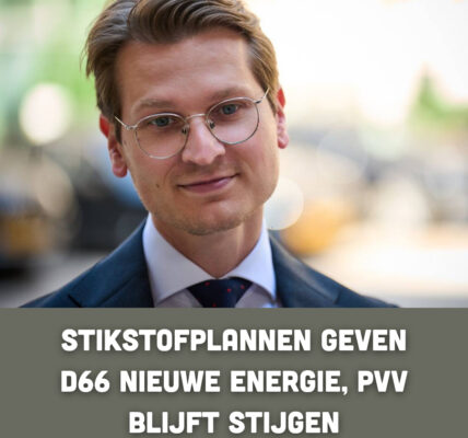 Stikstofplannen geven D66 nieuwe energie, PVV blijft stijgen