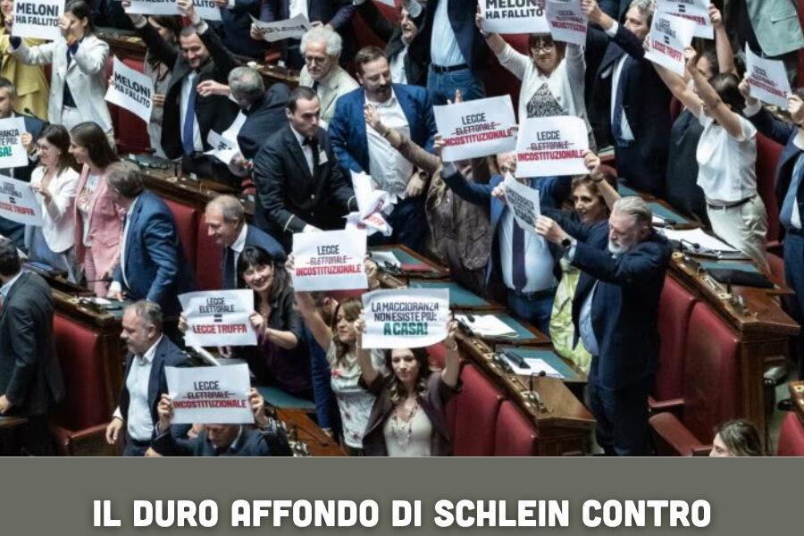 Il duro affondo di Schlein contro Meloni: “L’ossessione di Meloni è capire chi ha tradito, maggioranza colabrodo”