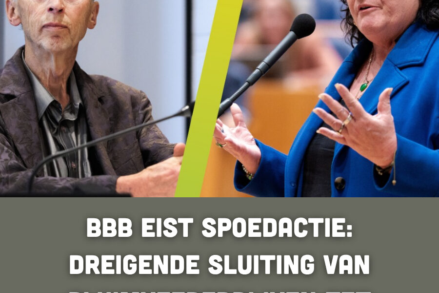 BBB eist spoedactie: Dreigende sluiting van pluimveebedrijven zet politiek onder druk