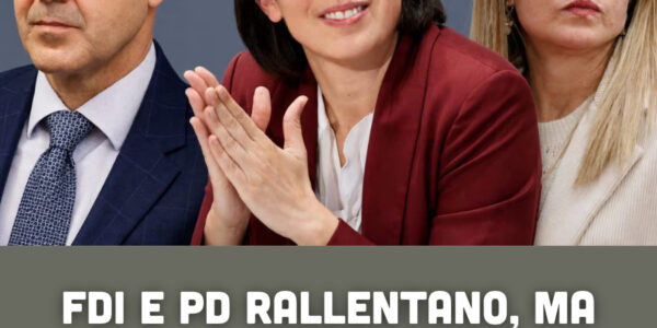 FdI e Pd rallentano, ma c'è un partito che continua a sorprendere