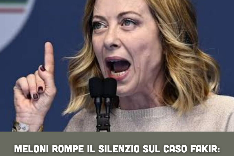 Meloni rompe il silenzio sul caso Fakir: “Atto di grave irresponsabilità, accertare la verità con rigore”