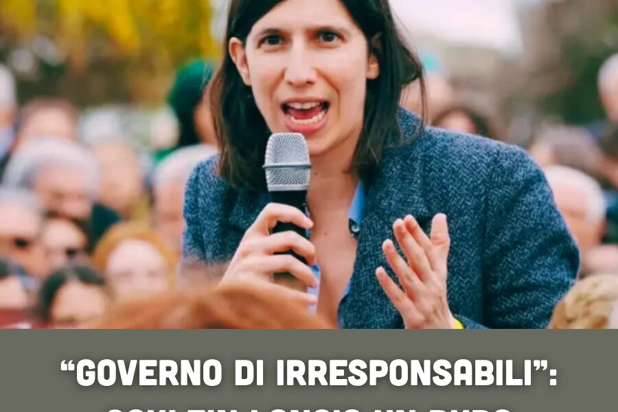 “Governo di irresponsabili”: Schlein lancia un duro attacco a Meloni