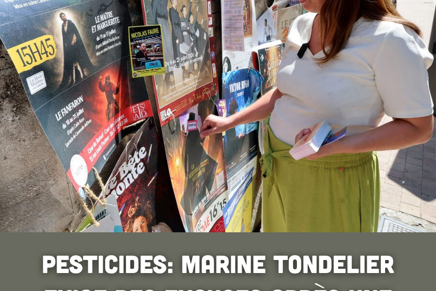 Pesticides: Marine Tondelier exige des excuses après une vive polémique