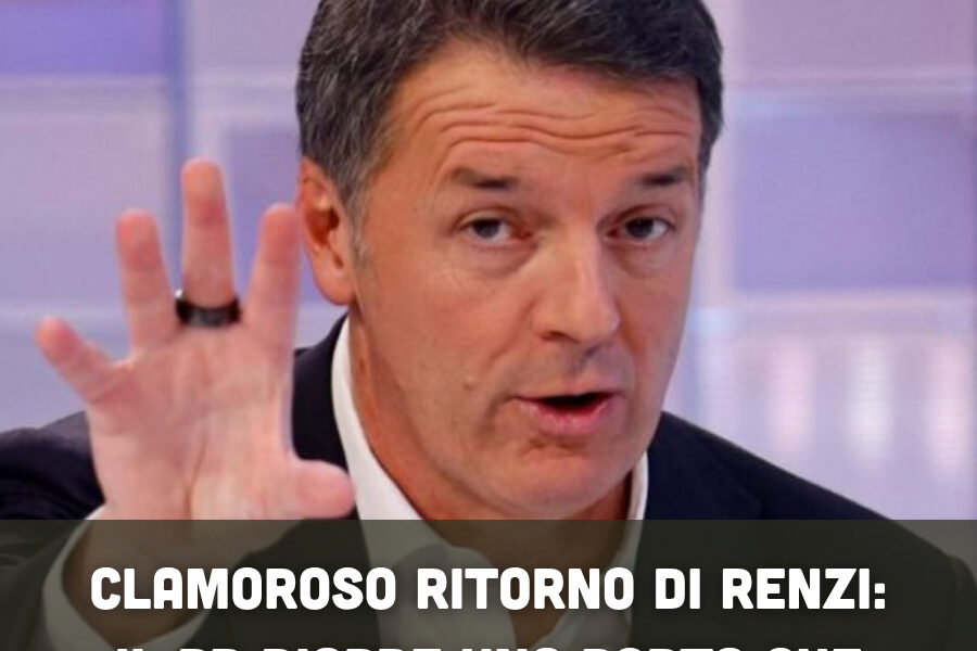 Clamoroso ritorno di Renzi: il Pd riapre una porta che sembrava chiusa