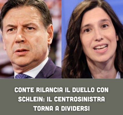 Conte rilancia il duello con Schlein: il centrosinistra torna a dividersi